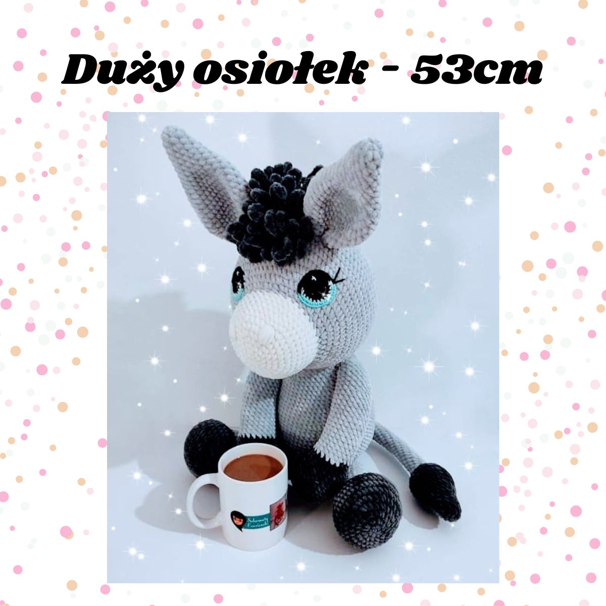 osiołek wzór na szydełko