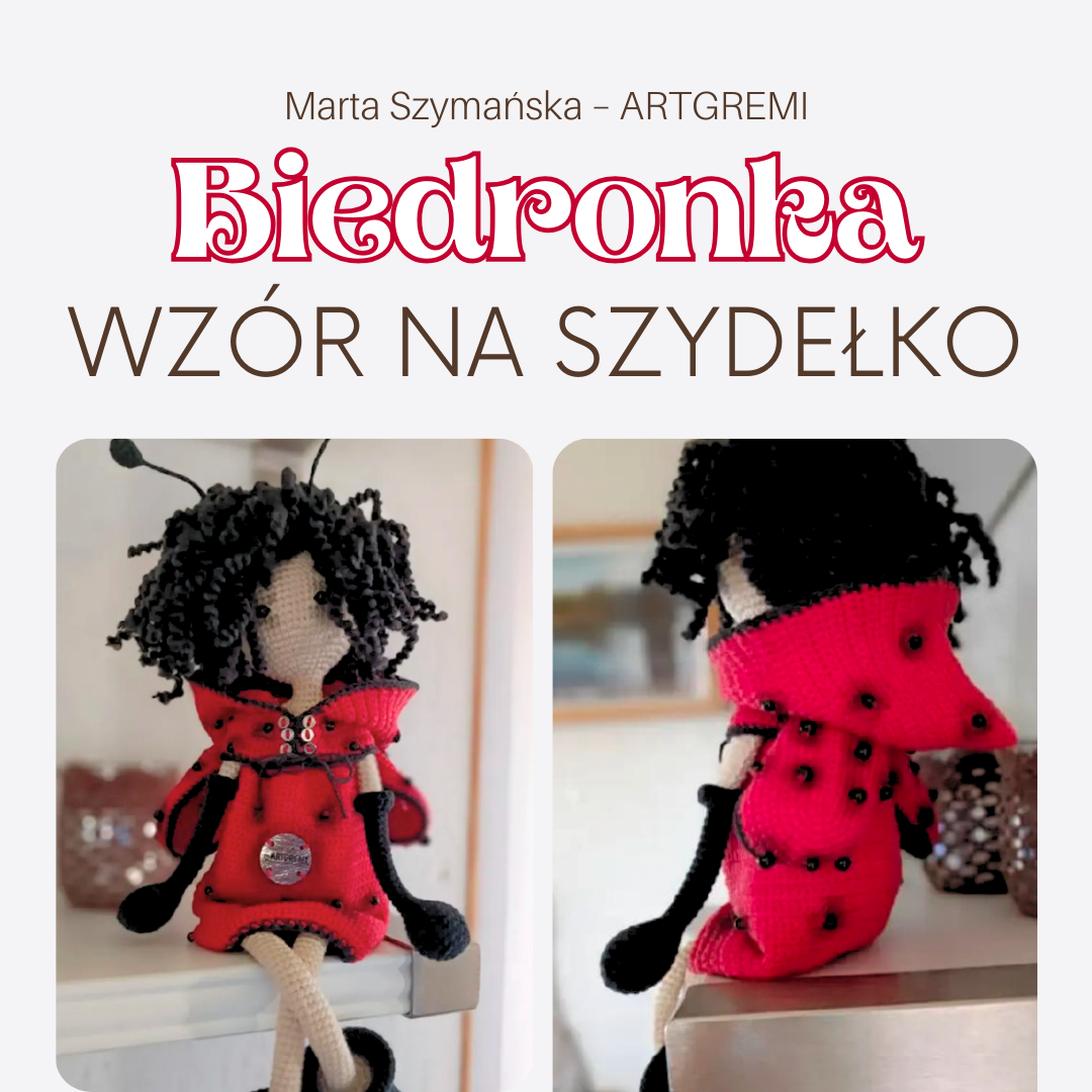 wzór szydełkowy biedronka