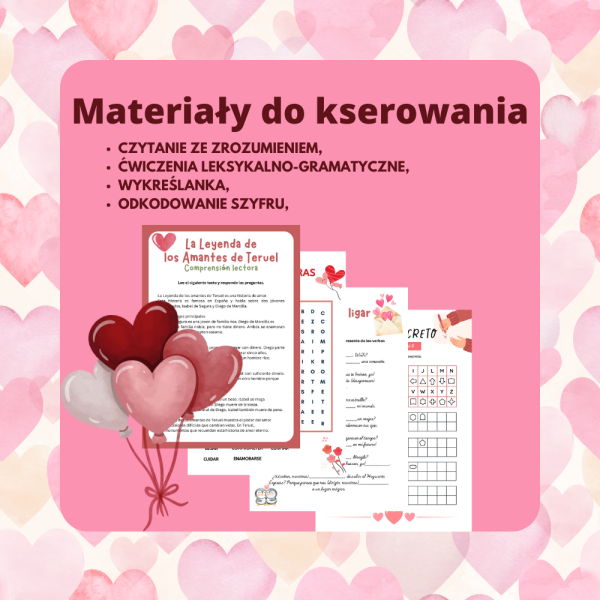 język hiszpański. Walentynki