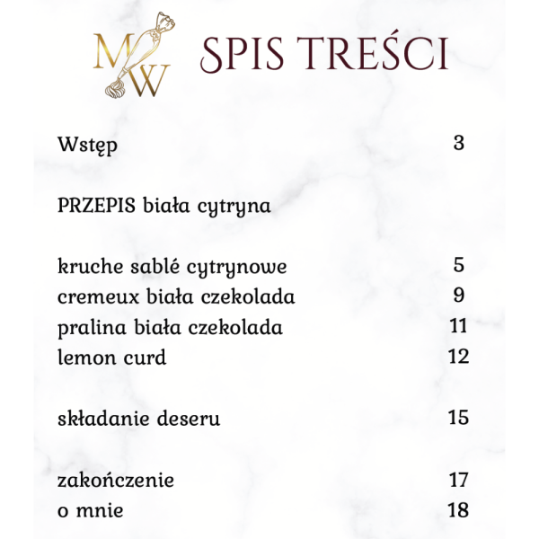 tartaletka biała cytryna