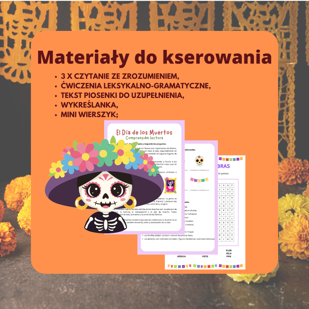 język hiszpański. Día de los Muertos