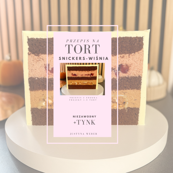 Tort Snickers-Wiśnia + Niezawodny Tynk