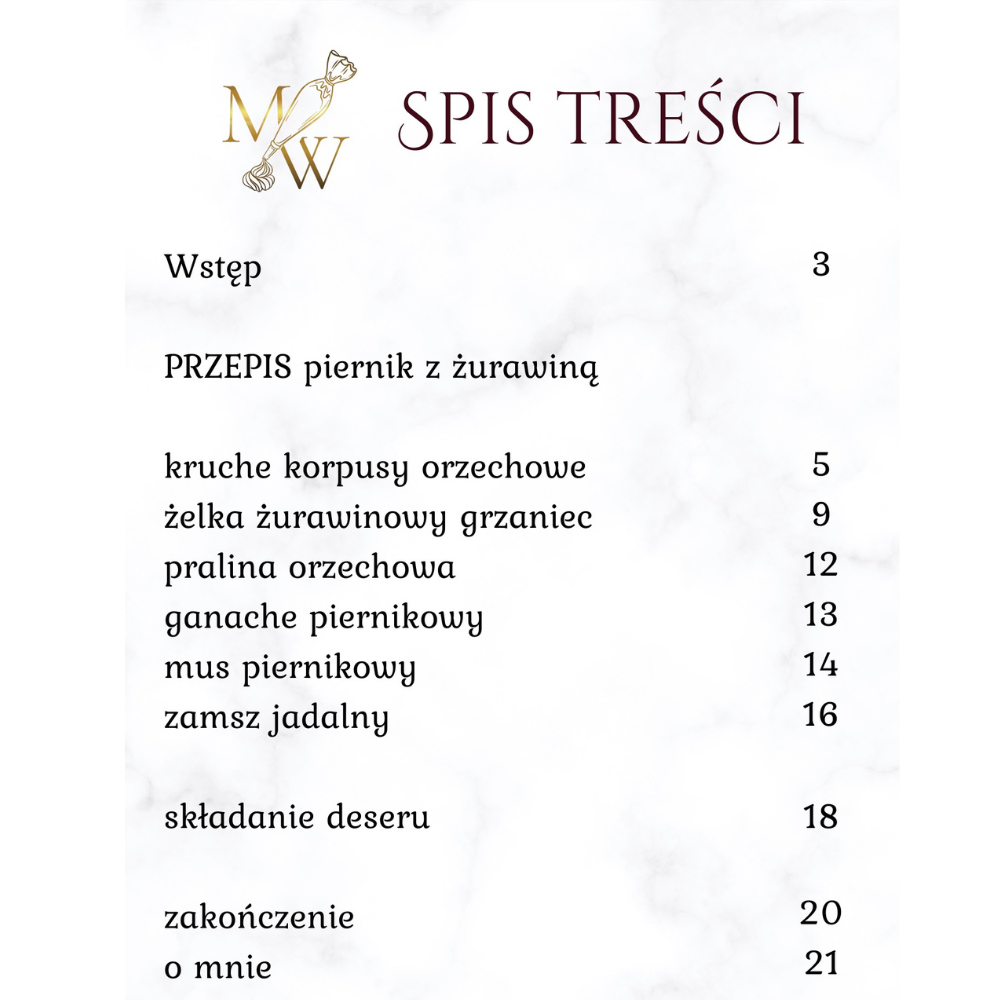 tartaletka Piernik z żurawiną