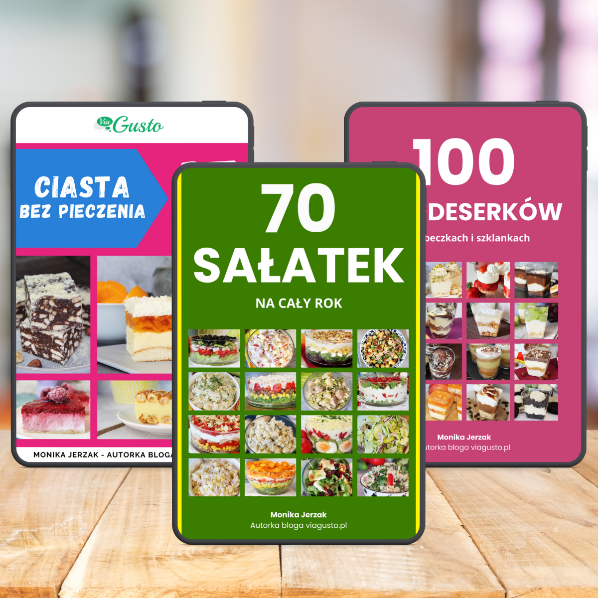 pakiet sałatki, deserki i ciasta