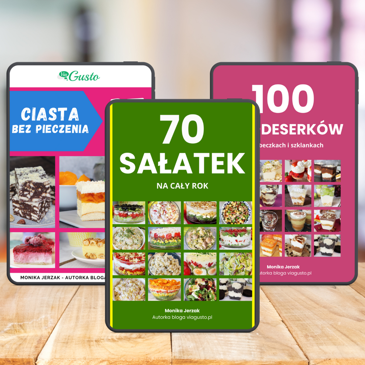 pakiet sałatki, deserki i ciasta