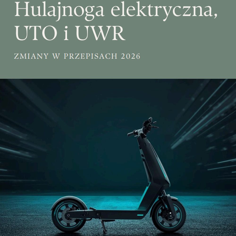 Hulajnoga elektrynczna, UTO, UWR. Zmiany w przepisach 2026.