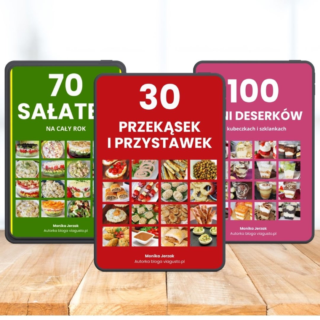 Pakiet: 70 sałatek na cały rok + 30 przekąsek i przystawek + 100 mini deserków