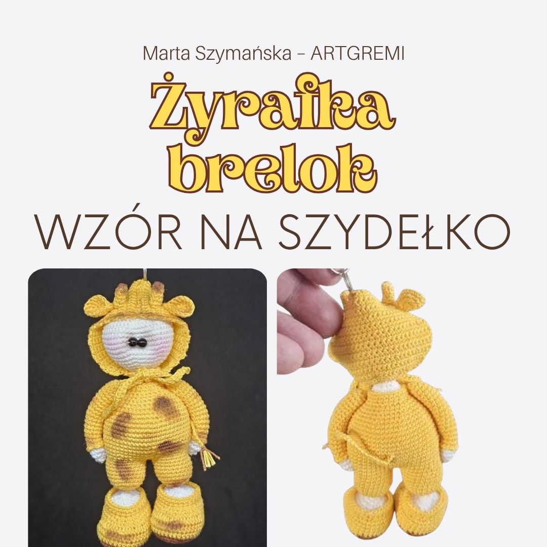 Żyrafka Brelok – wzór na szydełko