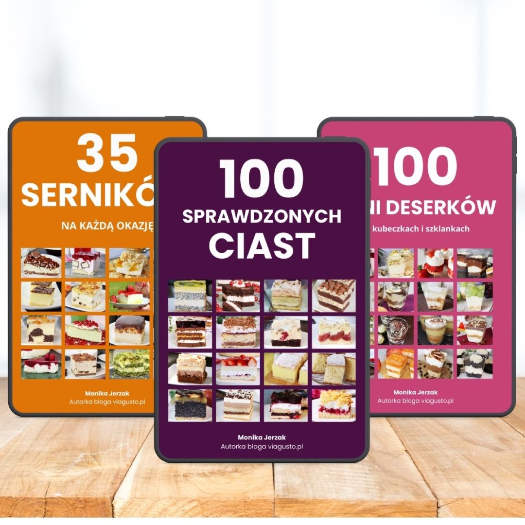 Pakiet: 35 serników na każdą okazję + 100 przepisów na ciasta + 100 mini deserków